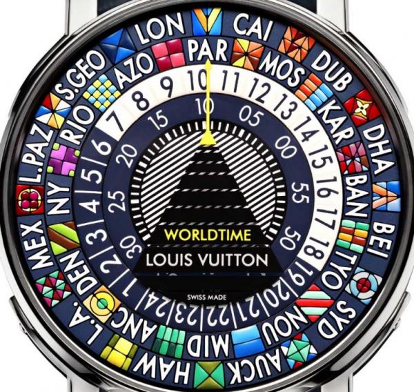 Louis Vuitton bleuit sa montre Escale Worldtime