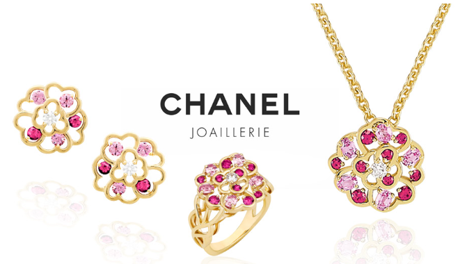 Les bijoux Chanel Camélia se parent de saphirs roses
